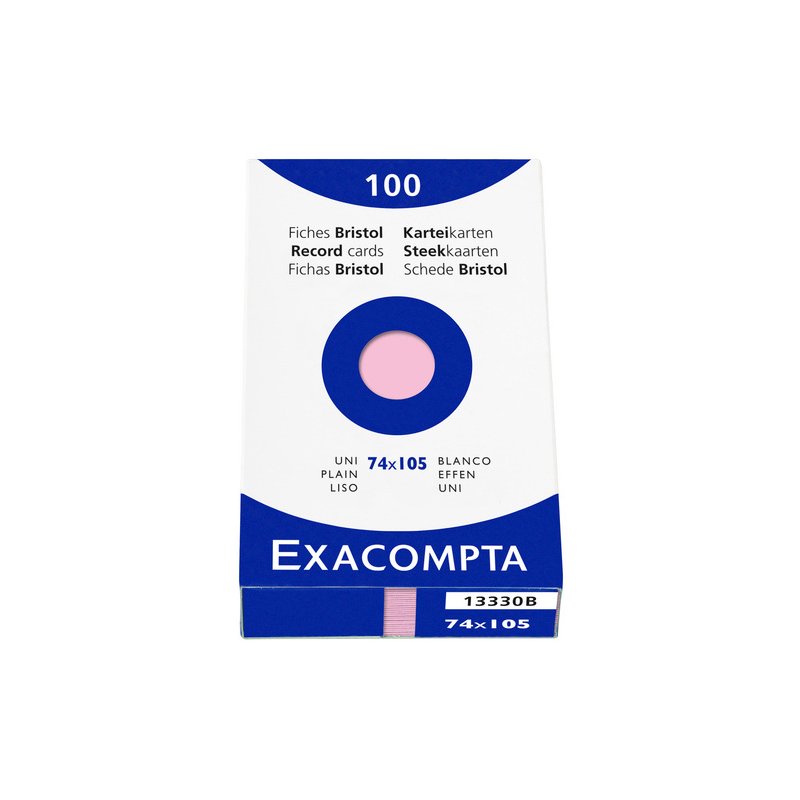 EXACOMPTA fiches A7, geruit, wit, 100 stuks