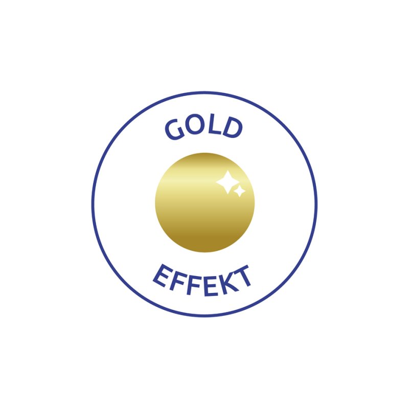 AVERY Zweckform stickers Vrolijk Kerstfeest, transparante folie goud, 9 stuks per vel, 2 vel