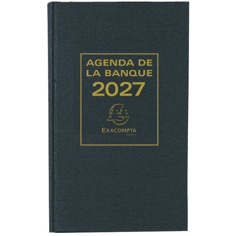EXACOMPTA Agenda Banquier large, 1 part, 2027, black