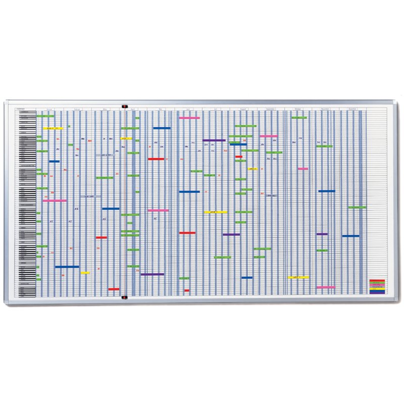 FRANKEN jaarplanner JETPLANER, magnethaftend, beschrijfbaar, 90 posities