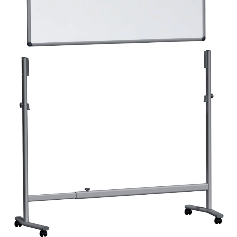 FRANKEN Proline chevalet pour tableaux, aluminium gris, 4 roulettes, jusqu'à 2000 mm