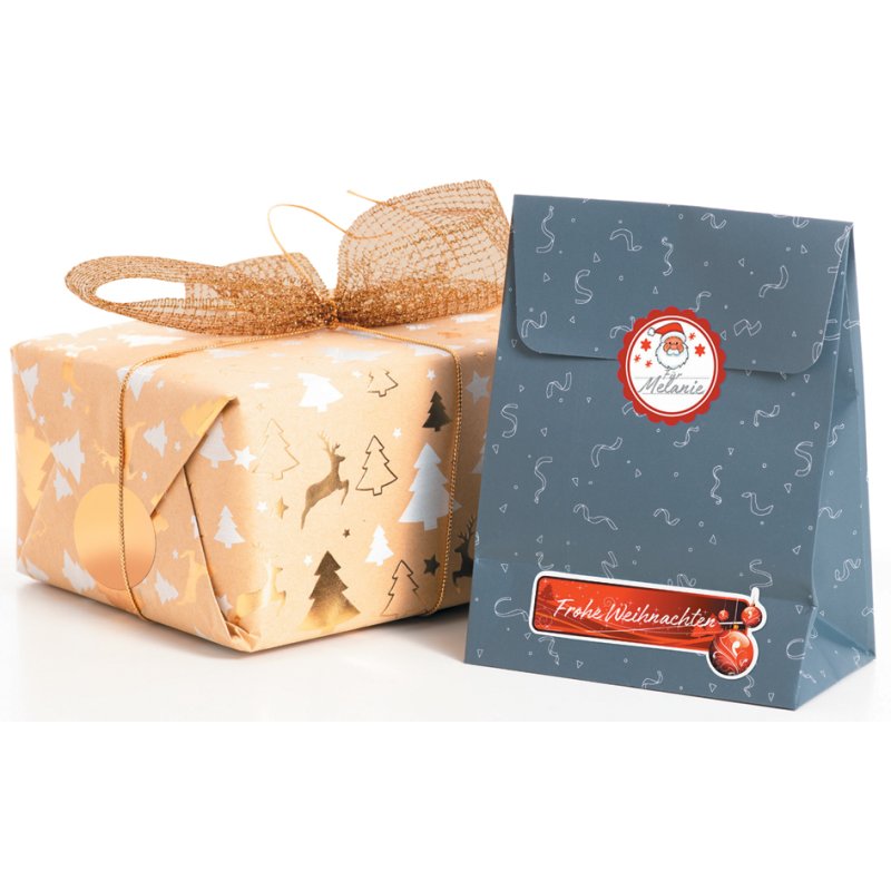 HERMA Christmas gift stickers Presents, display pack, 6 motifs, 60 packs