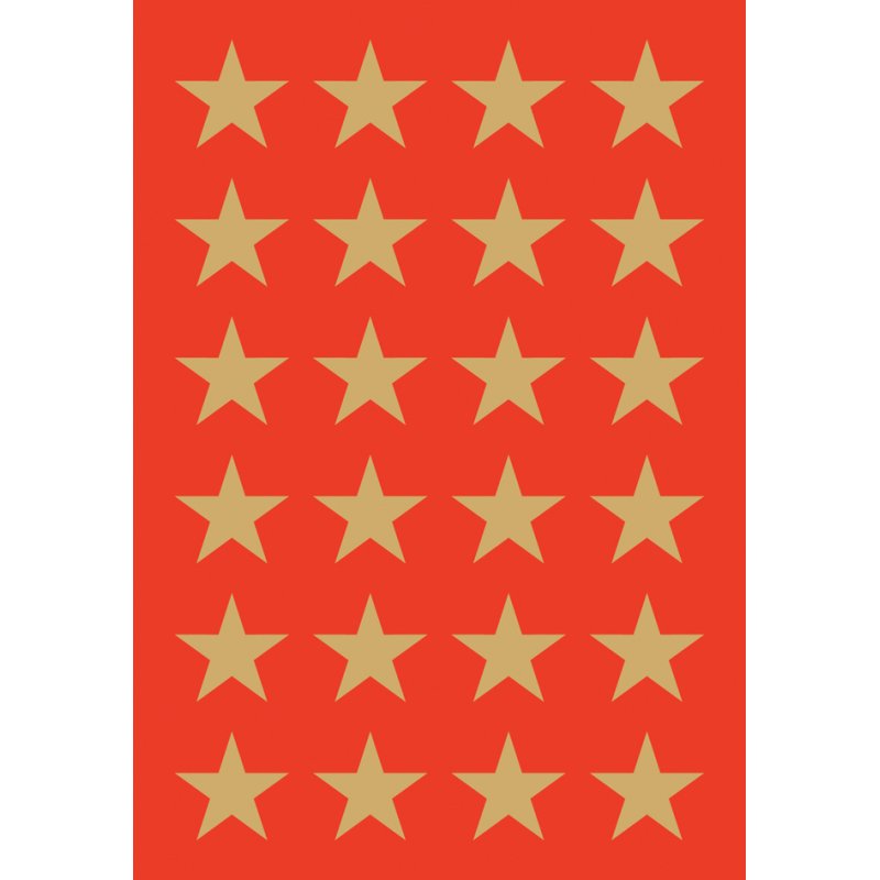 HERMA ster-stickers, goud, 33 mm, zelfklevend