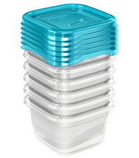 keeeper bewaarbak fredo fresh, 1,25 liter, rechthoekig, 3 stuks