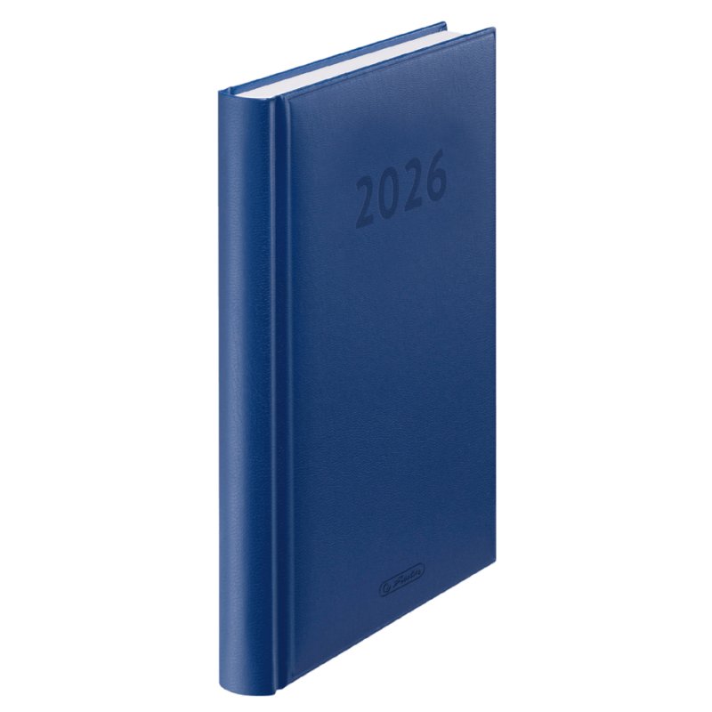 herlitz Cheftimer agenda A5, 1 dag per pagina, hardcover, blauw