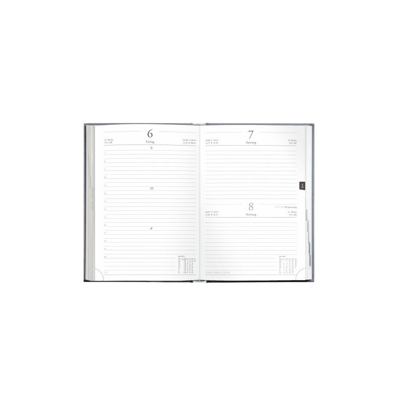 herlitz Cheftimer agenda A5, 1 dag per pagina, hardcover, blauw