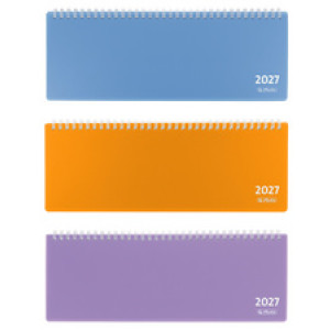 herlitz Bureaukalender Colori 2027, spiraalbinding, 128 vel, kleuren gesorteerd