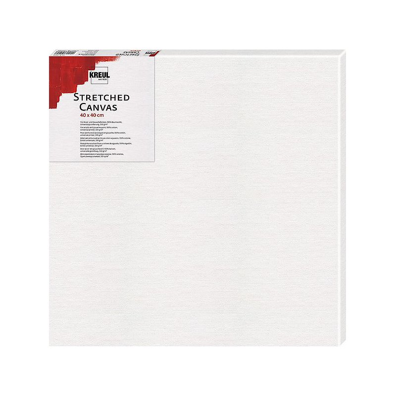 KREUL châssis à broder toile, 500×600 mm, blanc, 330 g/m²