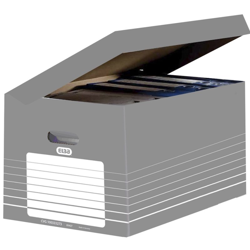 ELBA archiefdoos, grijs/wit, A4, 10 stuks