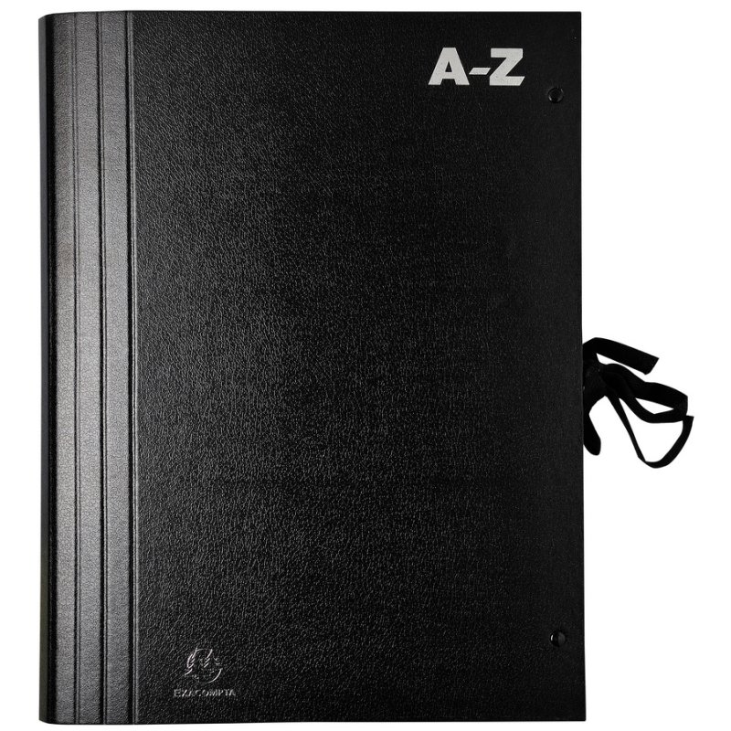EXACOMPTA sorting folder A-Z, A4, black, 20 compartments