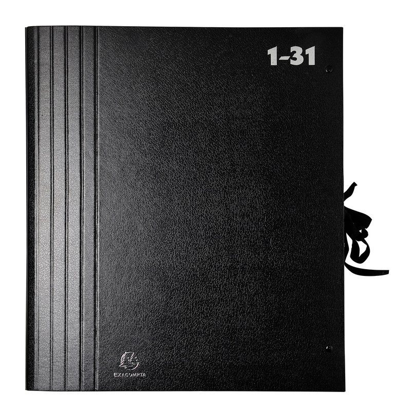 EXACOMPTA sorting folder A-Z, A4, black, 20 compartments