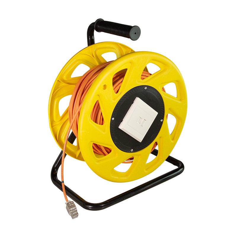 LogiLink Bobine de câble réseau professionnel Cat. 6A, 90 m, orange, S/FTP
