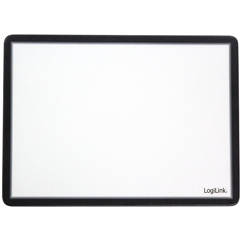 LogiLink mouse mat with photo holder, transparent, black edge, 230×195 mm
