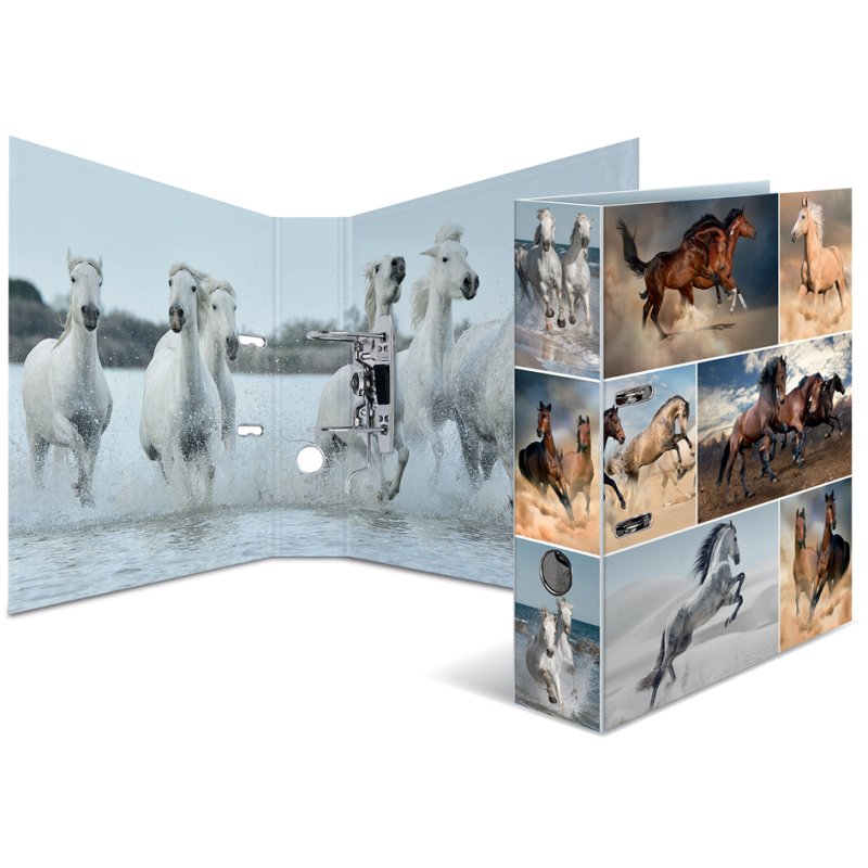 HERMA classeur motif chevaux, A4, 70 mm