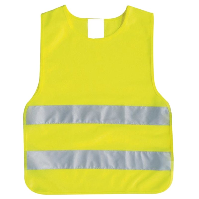 IWH Gilet de sécurité enfant, DIN EN 17353, jaune, 5-12 ans