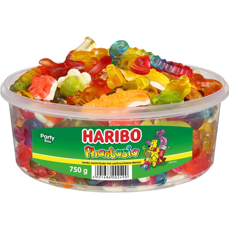 HARIBO fruitgom PHANTASIA mix, 750 g, ronde bus