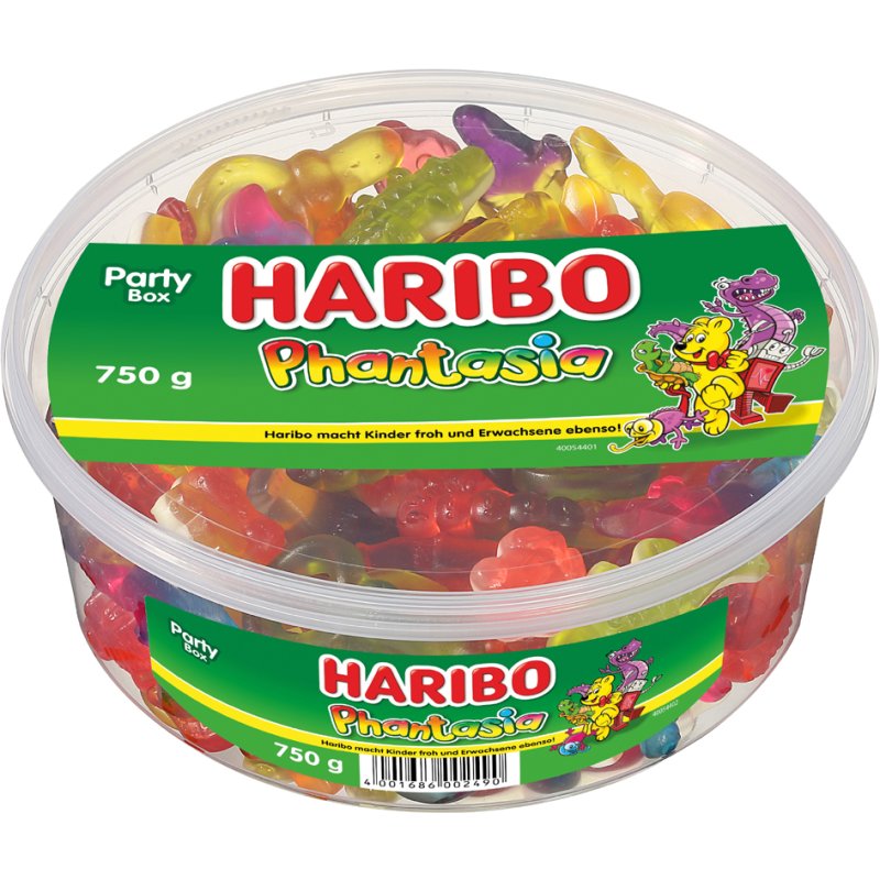 HARIBO fruitgom PHANTASIA mix, 750 g, ronde bus