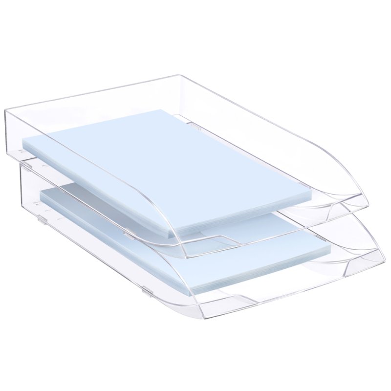 cep documentlade A4 confort, transparant, stapelbaar, 6 stuks