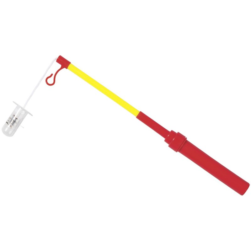 HEYDA elektrische lantaarnstok, rood/geel, 500 mm, LED