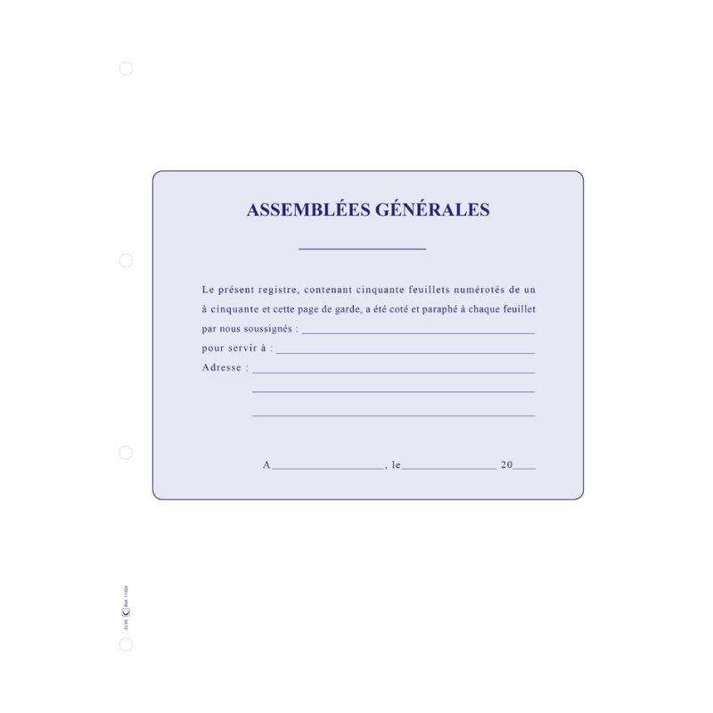 ELVE recharge pour relieuse D77, 297 × 210 mm, papier blanc