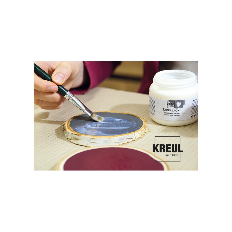 KREUL vernis de table transparent, à base d'eau, finition soyeuse mate, 150 ml