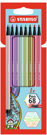 STABILO stiftpennen Pen 68, 1,0 mm, 10 stuks, kartonnen etui