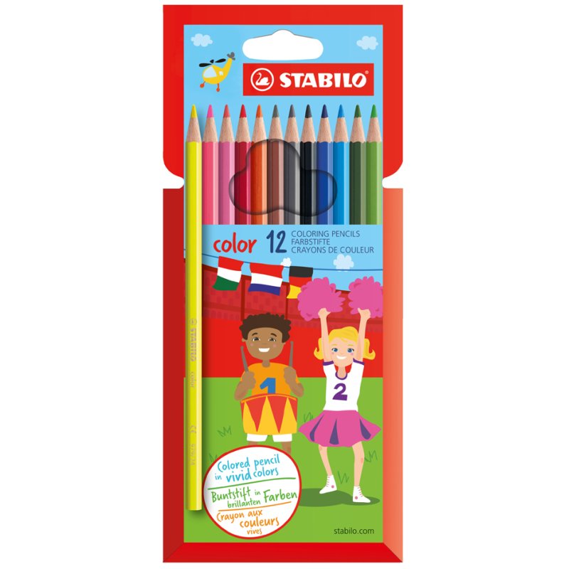 STABILO crayons de couleur color, hexagonaux, 30 pièces