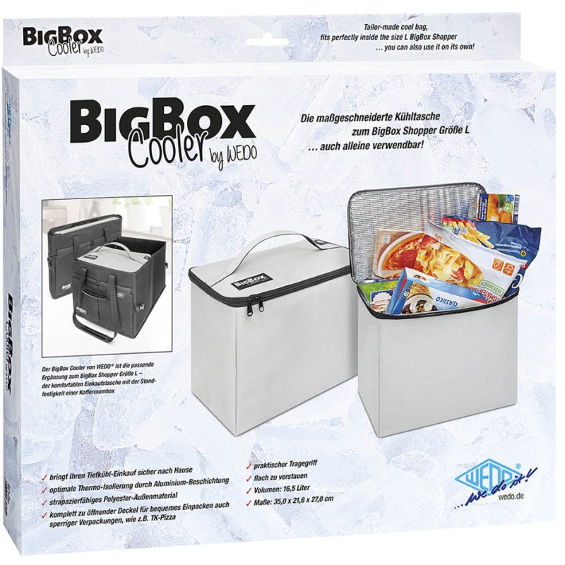 WEDO BigBox sac isotherme, 16,5 litres, gris clair
