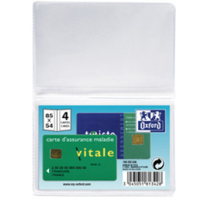 Oxford pasjeshouder PVC zwart 85 x 55 mm