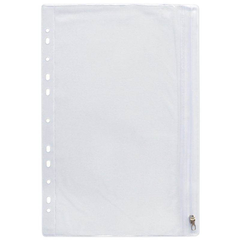 Oxford Trousse à fermeture éclair transparente PVC, 305×170 mm, cristallin, 20 pièces