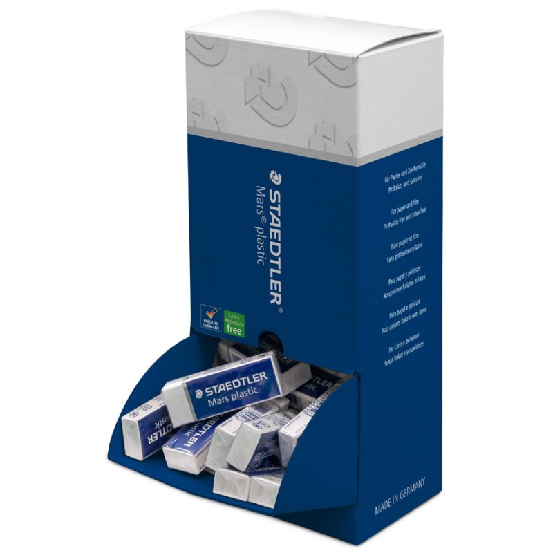 STAEDTLER Mars plastic plastic eraser, white, 40 pieces display