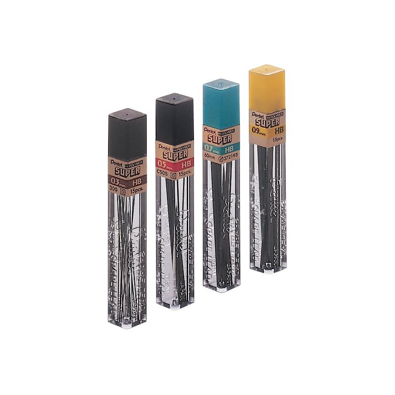 Pentel vulpotloodstift, 0,3 mm, HB, 12 stuks