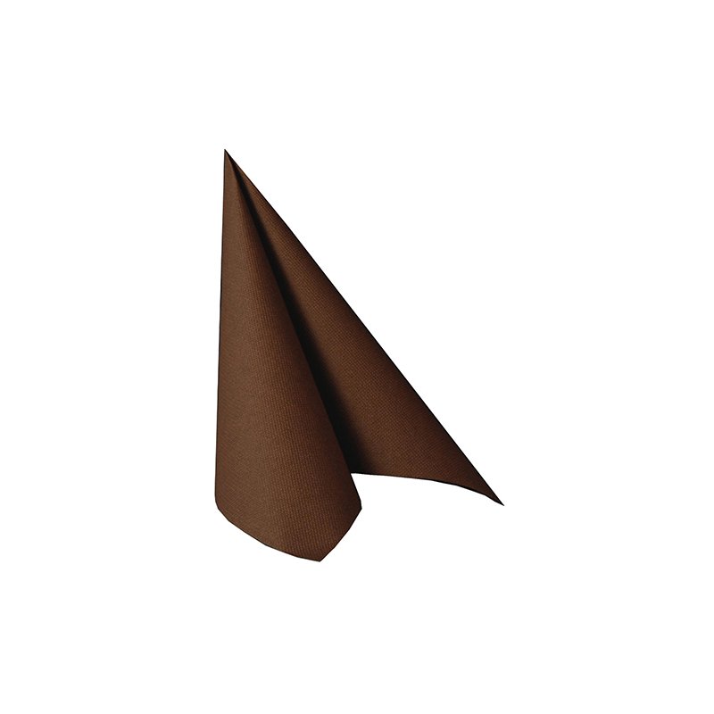 PAPSTAR serviettes de table ROYAL Collection, marron, 40×40 cm, 50 pièces