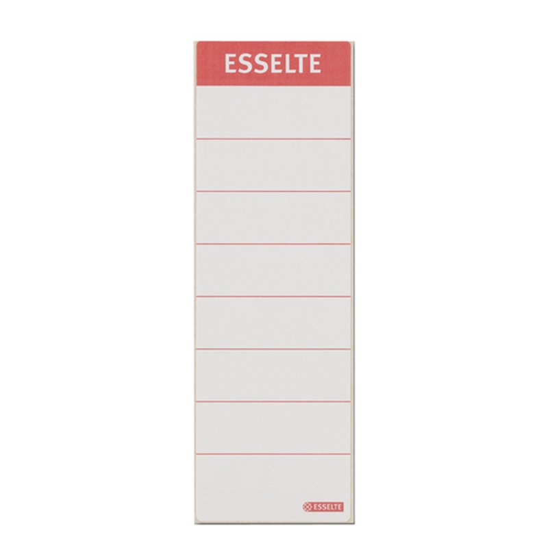 Esselte chemise étiquette de dos, 60×190 mm, blanc, 10 pièces