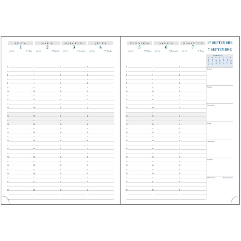 EXACOMPTA Bureauagenda Verona 2024/2025, 16 maanden, 297×210 mm, 3 stuks