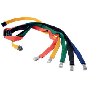 DURABLE textiel keycord Soft Colours, blauw, 15 mm breed, 10 stuks