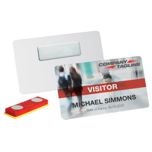 DURABLE magneetset voor DURACARD-kaarten, zelfklevend, dubbelmagnetisch, 10 stuks
