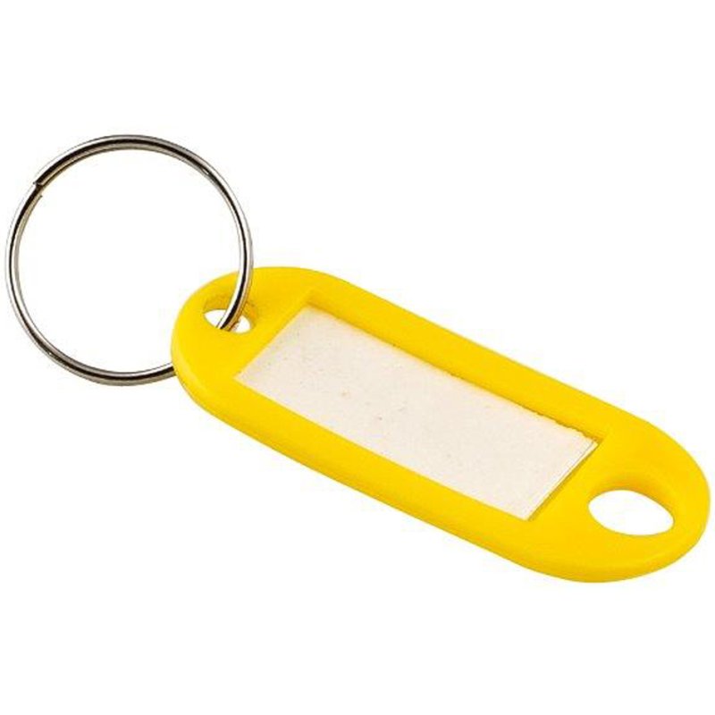 RESKAL sleutelhanger met ring, gekleurd gesorteerd, diameter 18 mm, 20 stuks