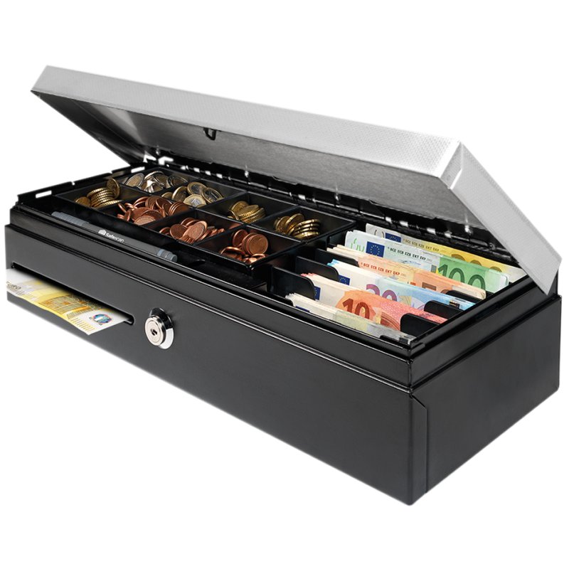 Safescan couvercle tiroir-caisse 4617CL, noir, verrouillable, acier