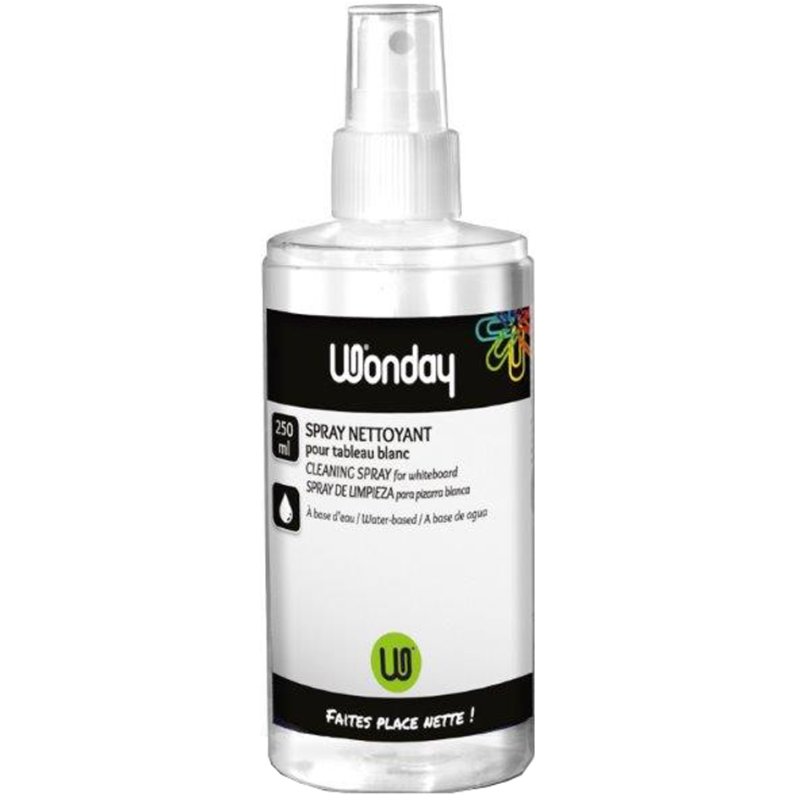 Wonday nettoyant pour tableau blanc spray, sans solvant, 250 ml
