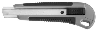 WESTCOTT professioneel cutternes 18 mm, grijs/zwart, kunststof ergonomische grip