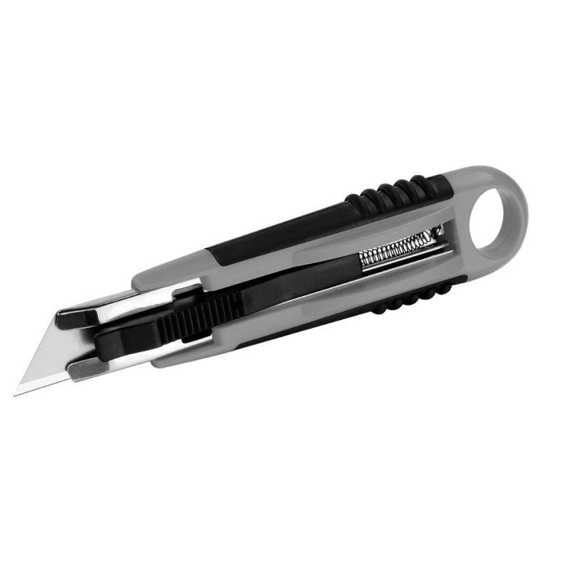 WESTCOTT coupe-papier professionnel, lame rétractable, 18 mm, gris/noir
