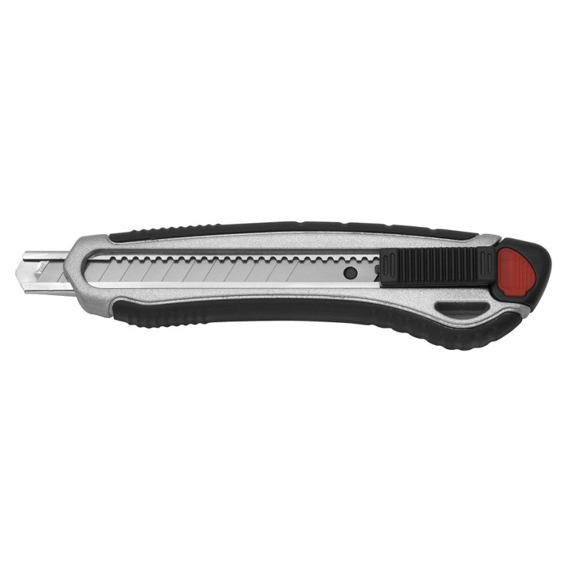 WESTCOTT cutter aluminium softgrip, lame 9 mm, gris/noir