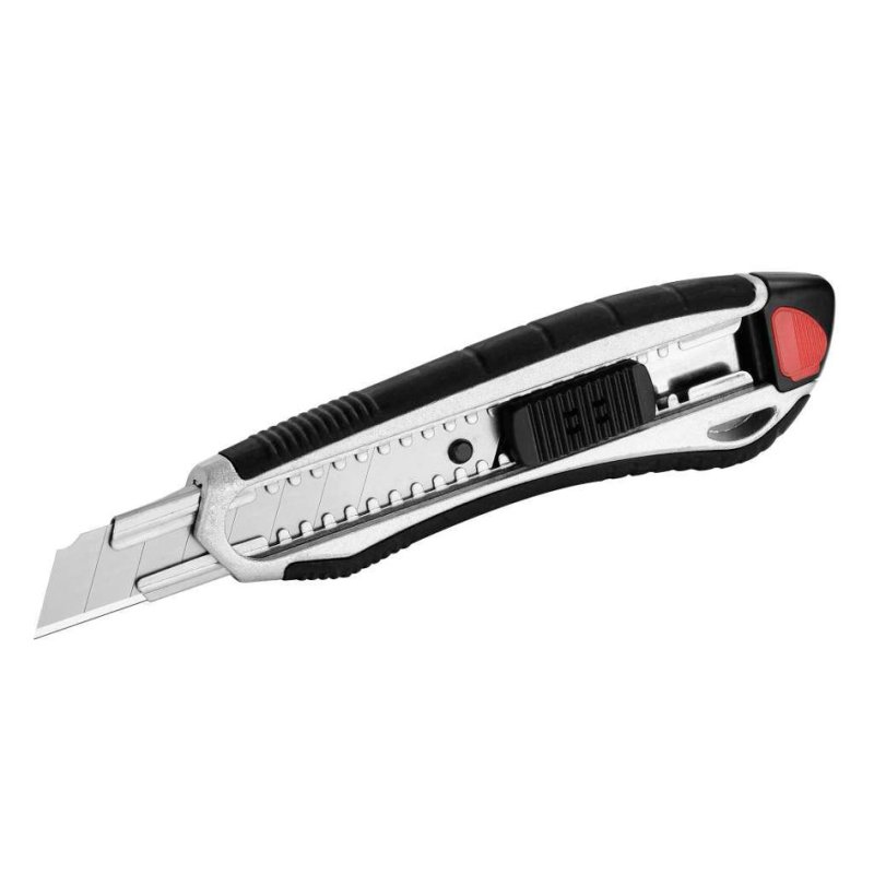 WESTCOTT cutter aluminium softgrip, lame 9 mm, gris/noir