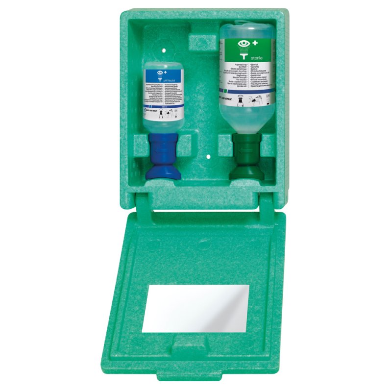 FIRST AID ONLY eerste-hulpstation voor ogen, wandbox, 200 ml + 500 ml