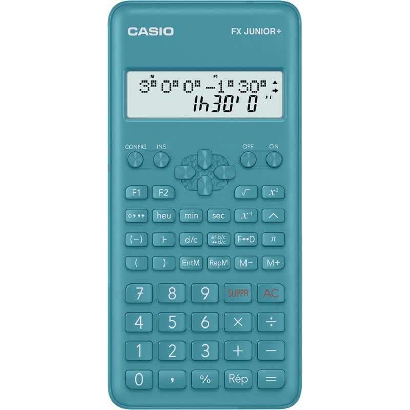 Casio rekenmachine FX Junior Plus, 15 cijfers display, 2 lijns scherm