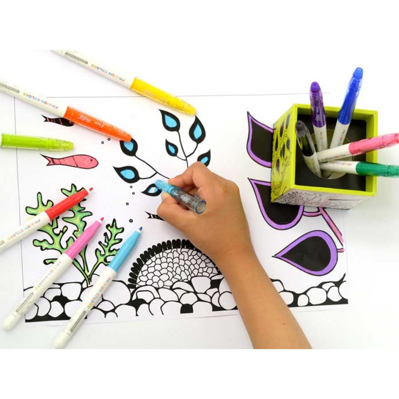 PILOT stylos effaçables FRIXION COLORS, 12 pièces, 0,63 mm