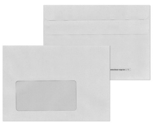 MAILmedia enveloppen C6, zelfklevend, met venster links, 1000 stuks