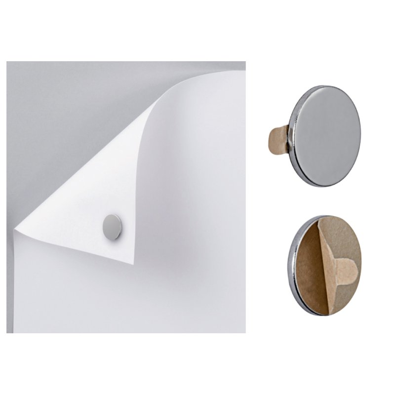 MAUL aimants néodyme autocollants, diamètre 10 mm, 20 pièces