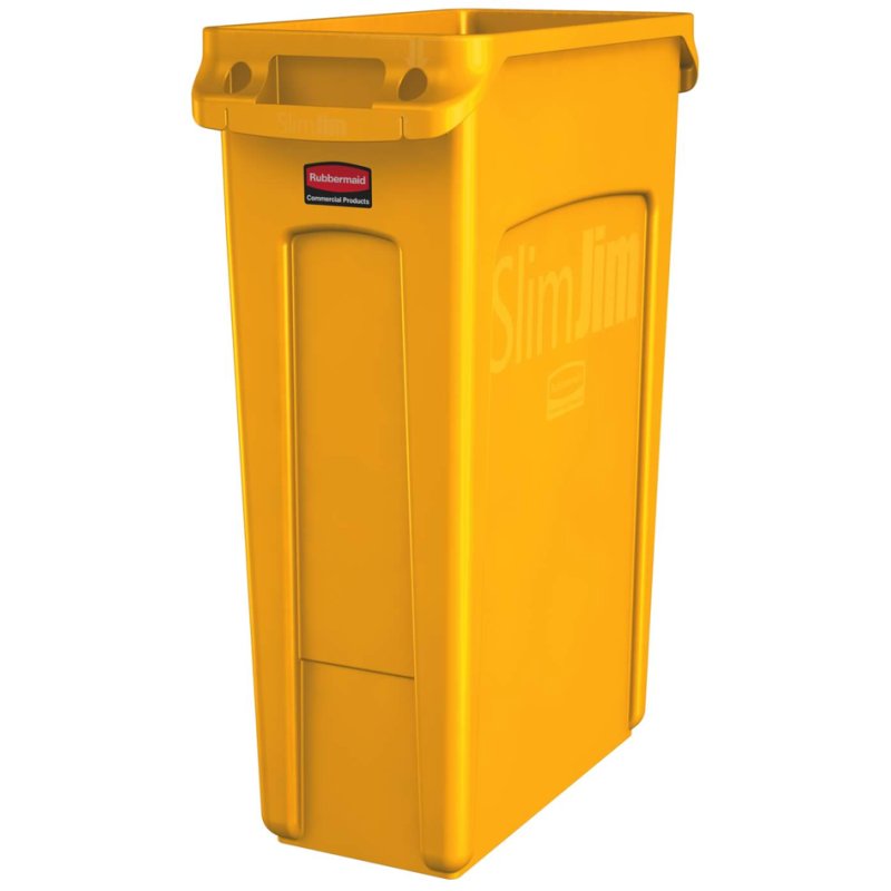 Rubbermaid poubelle Slim Jim, 87 litres, gris, rectangulaire